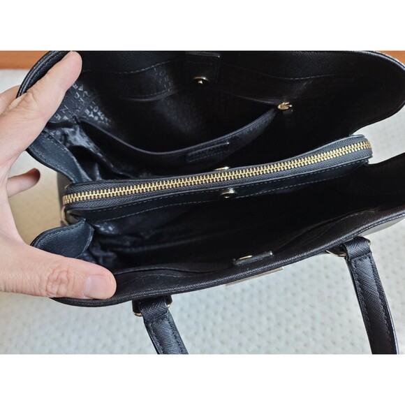 EUC KATE SPADE Black Laurel Way Evangelie Satchel Crossbody Bag - Picture 6 of 15